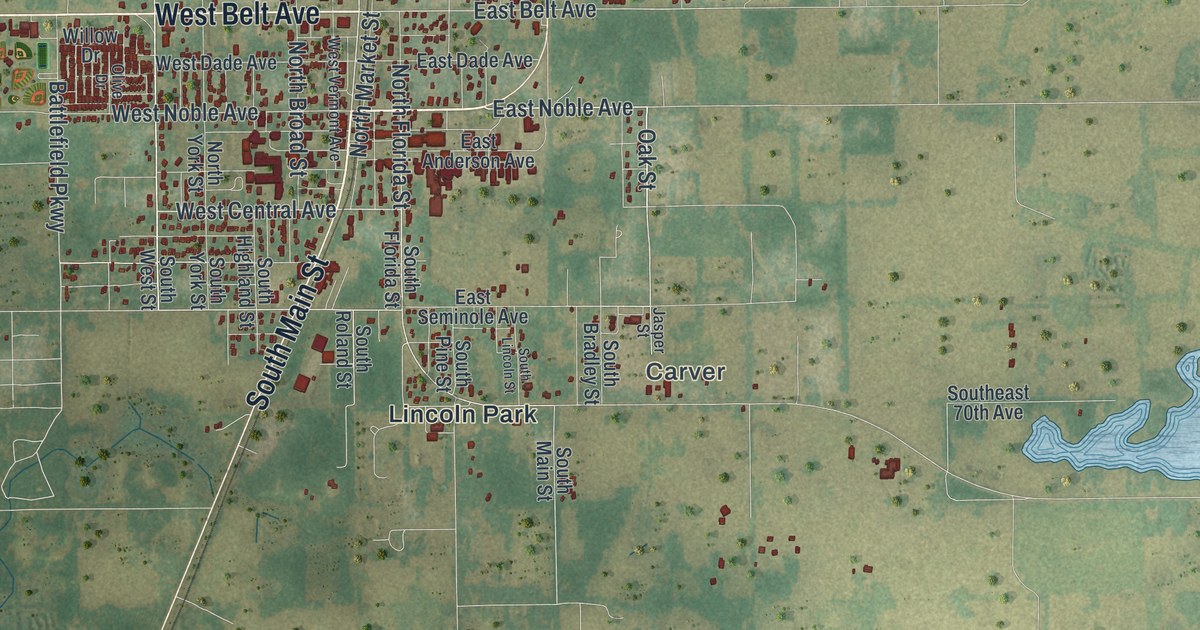 Map of Bushnell, Florida