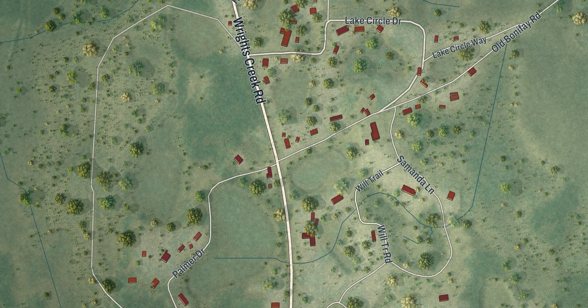 Map of Caryville, Florida