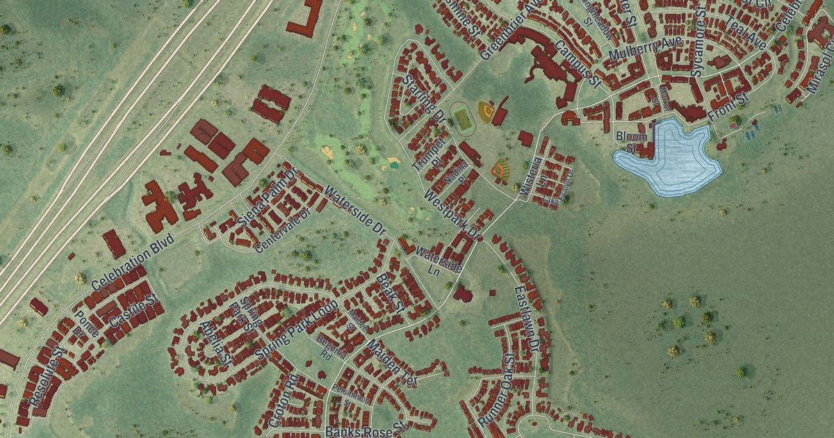 Map of Celebration, Florida