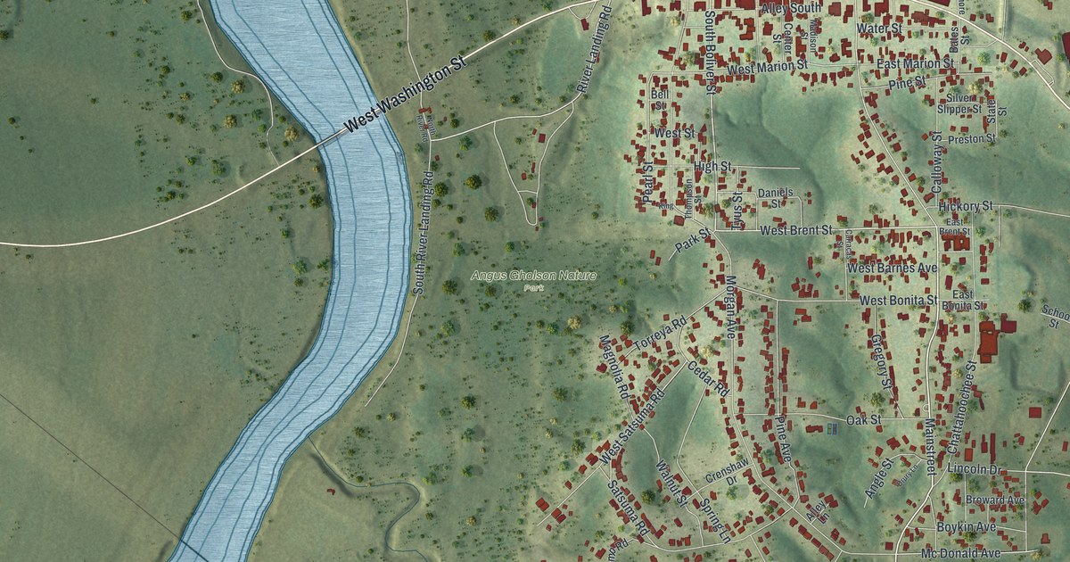 Map of Chattahoochee, Florida