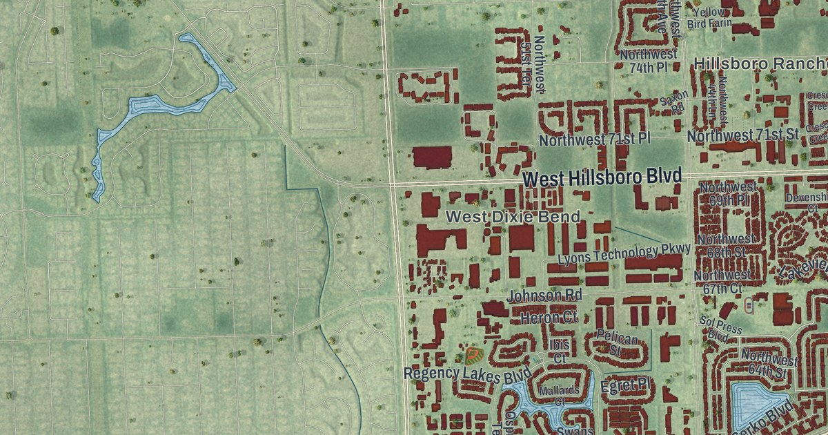 Map of Coconut Creek, Florida