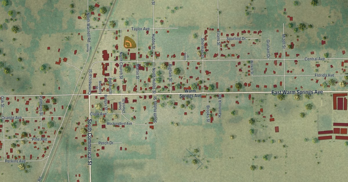 Map of Coleman, Florida