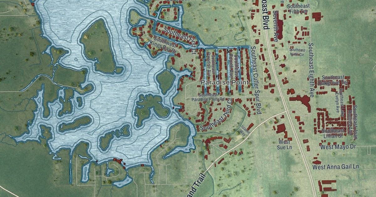 Map of Crystal River, Florida