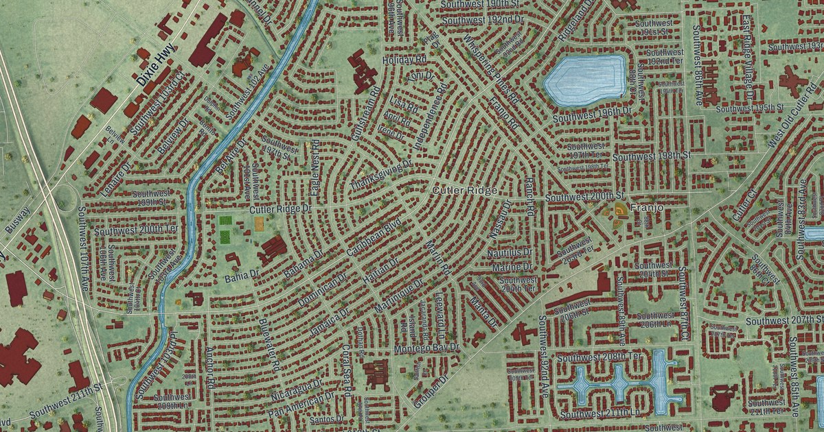 Map of Cutler Bay, Florida