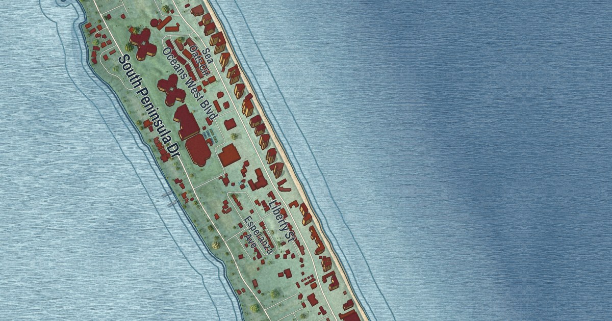 Map of Daytona Beach Shores, Florida