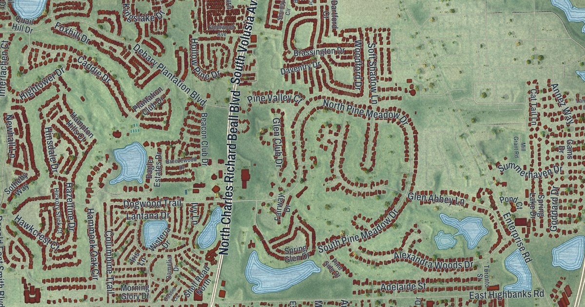 Map of DeBary, Florida