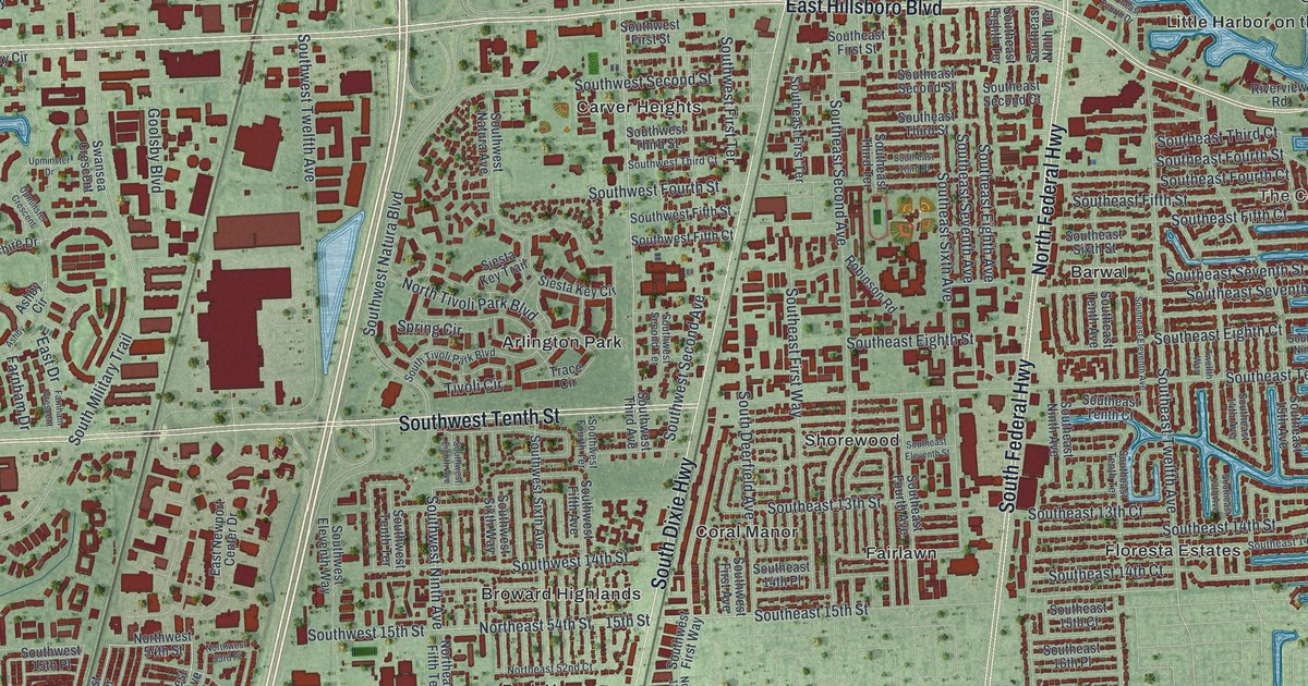 Map of Deerfield Beach, Florida