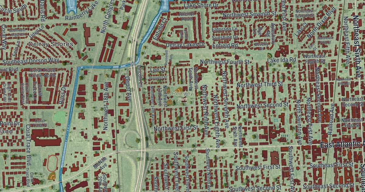 Map of Delray Beach, Florida
