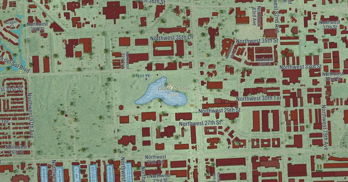 Map of Doral, Florida