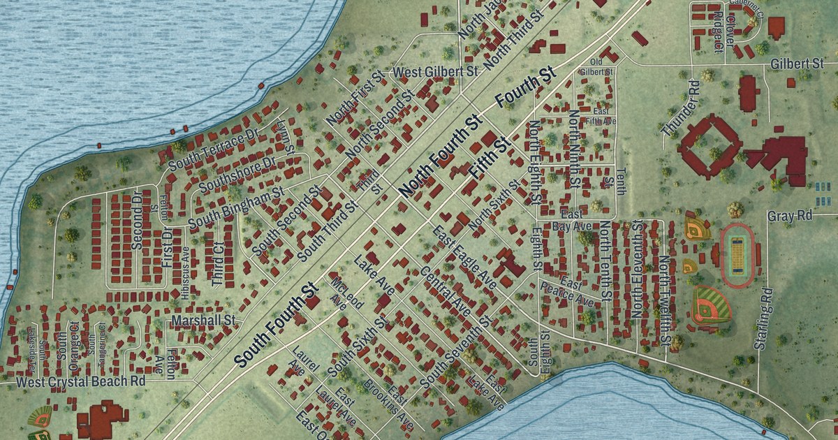 Map of Eagle Lake, Florida