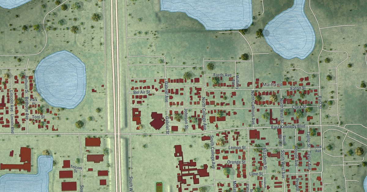 Map of Eatonville, Florida