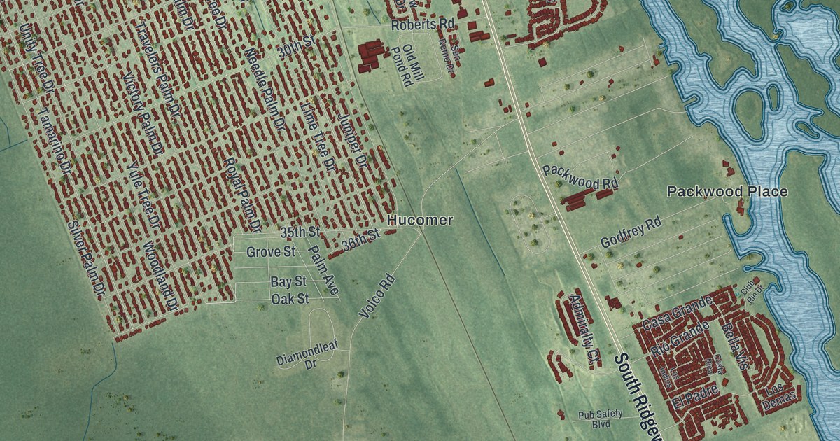 Map of Edgewater, Florida
