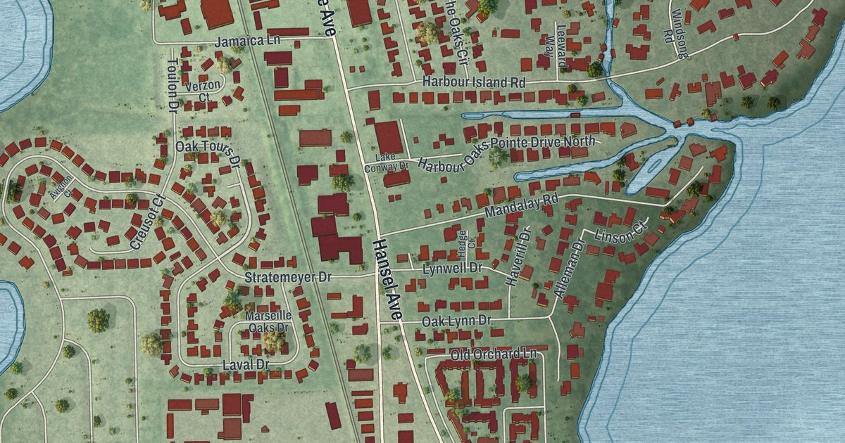 Map of Edgewood, Florida