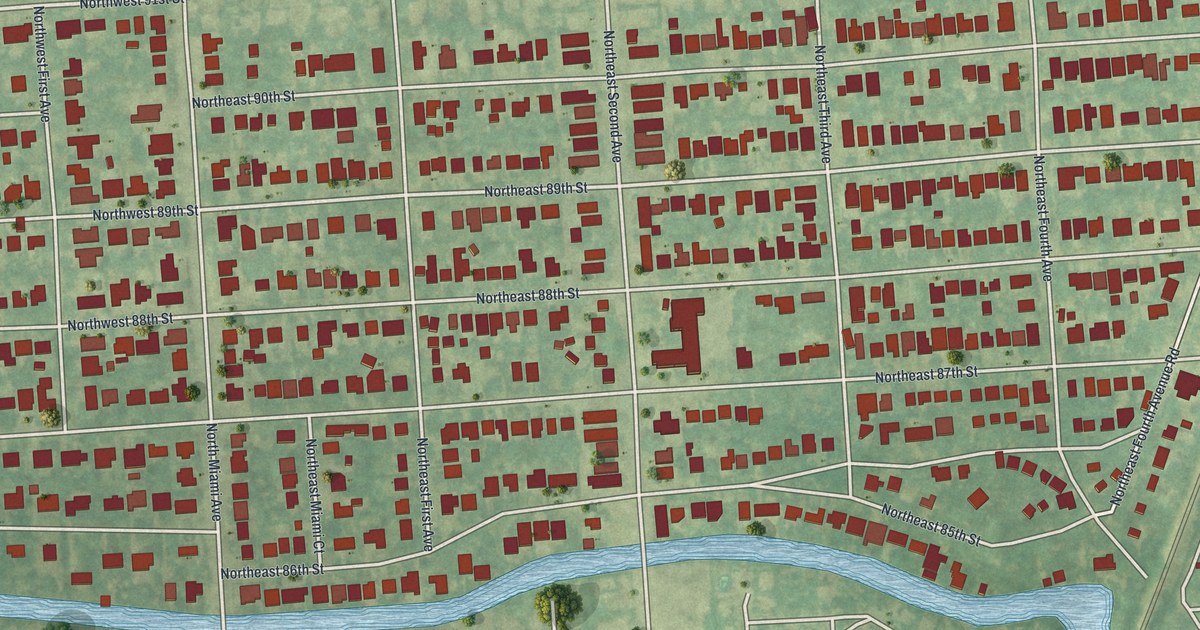 Map of El Portal, Florida