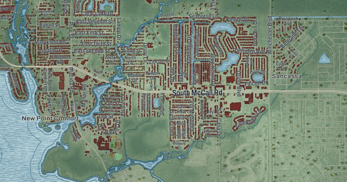 Map of Englewood, Florida