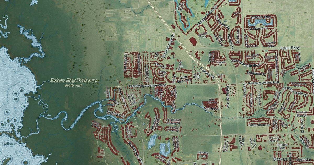 Map of Estero, Florida