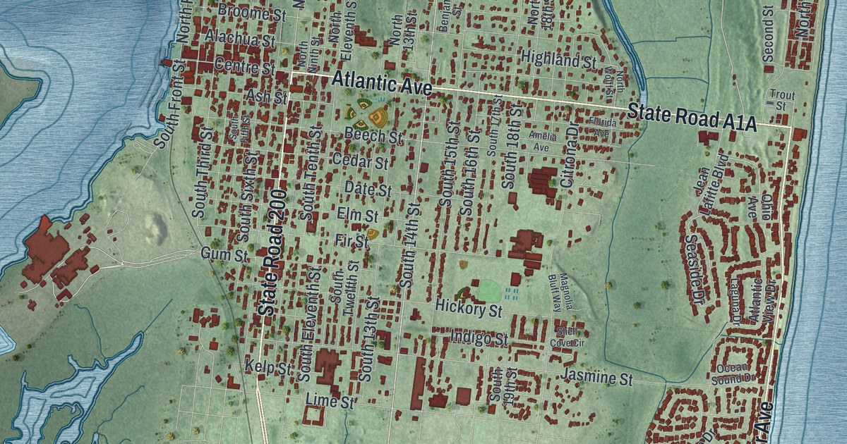 Map of Fernandina Beach, Florida
