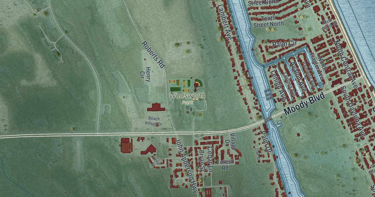 Map of Flagler Beach, Florida