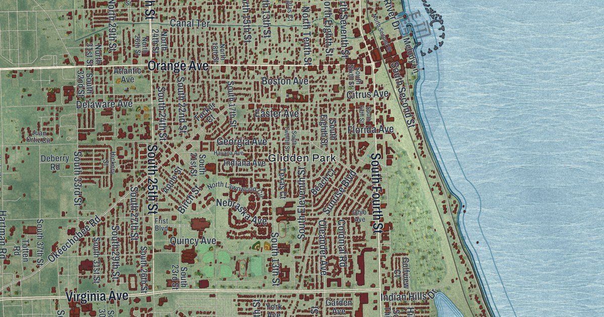 Map of Fort Pierce, Florida