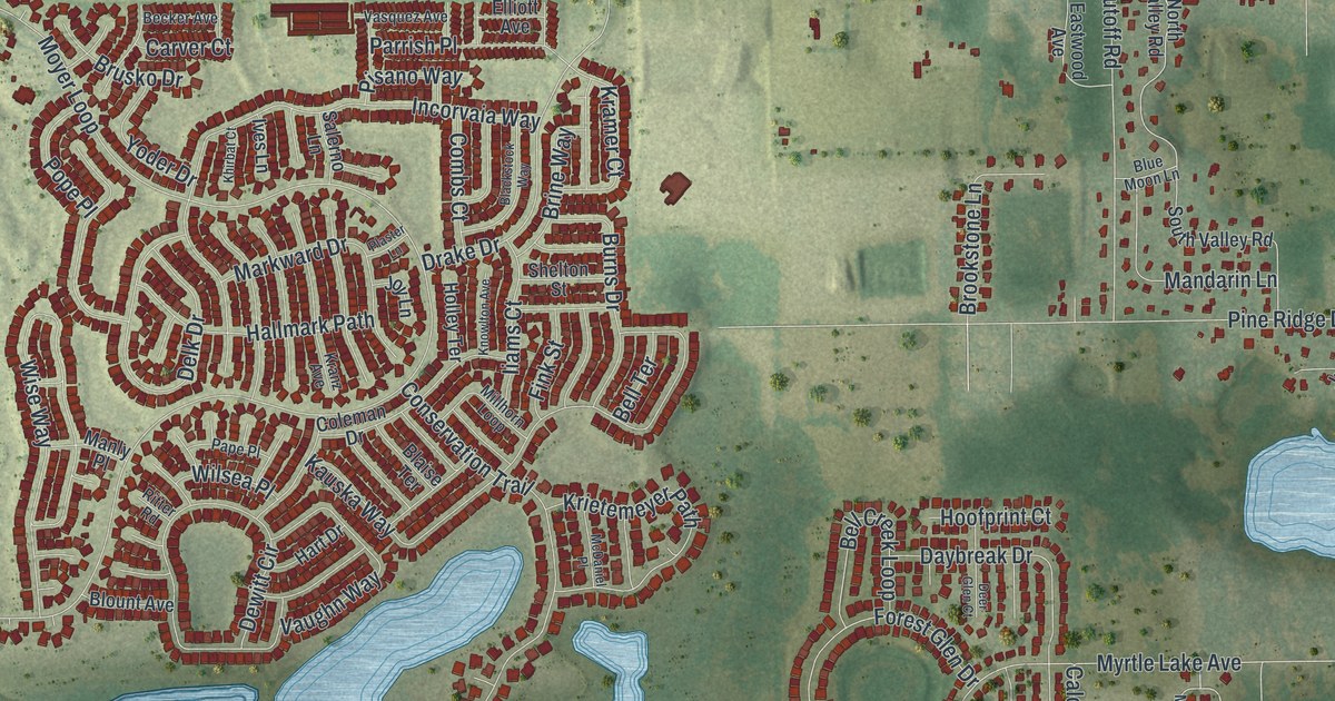 Map of Fruitland Park, Florida