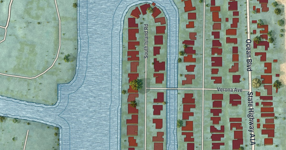 Map of Golden Beach, Florida