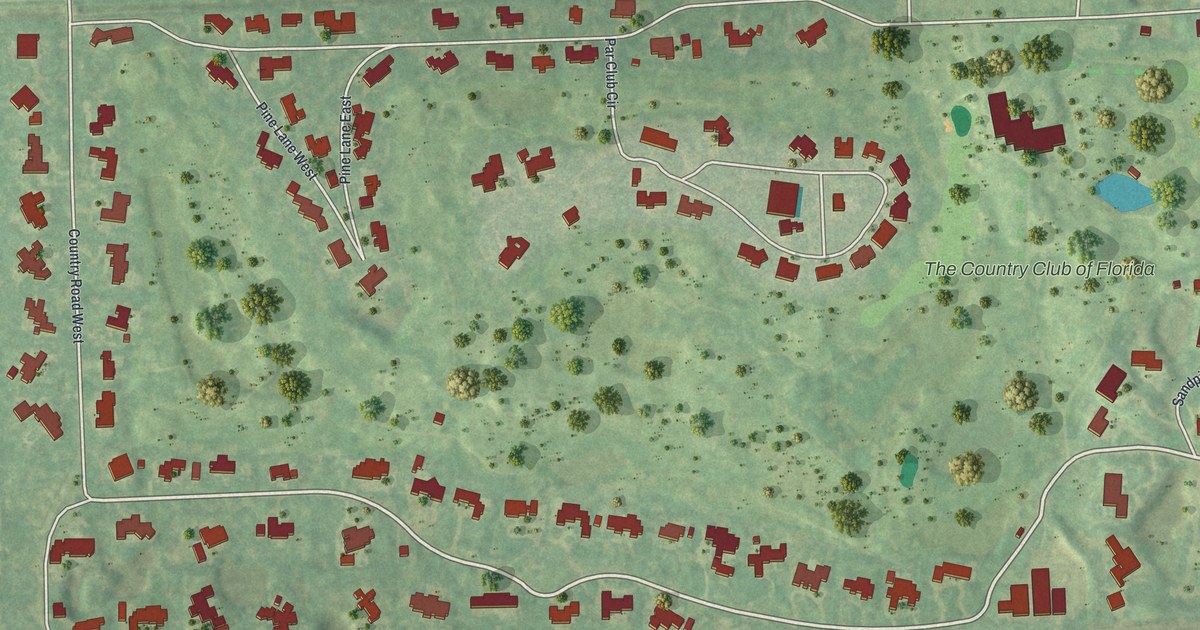 Map of Golf, Florida