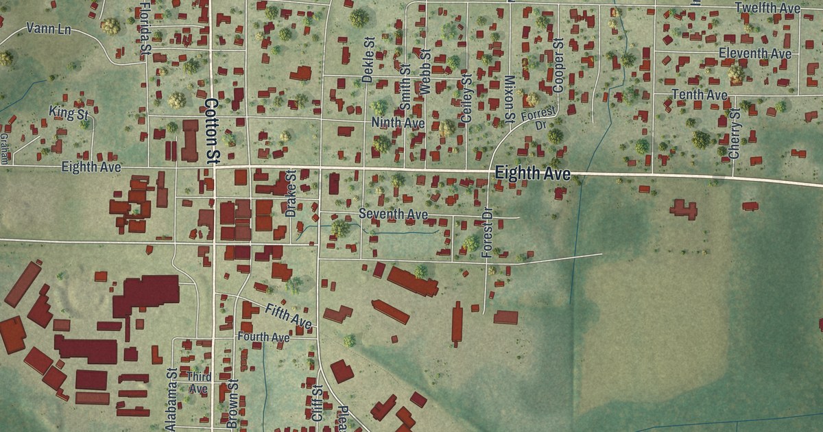 Map of Graceville, Florida