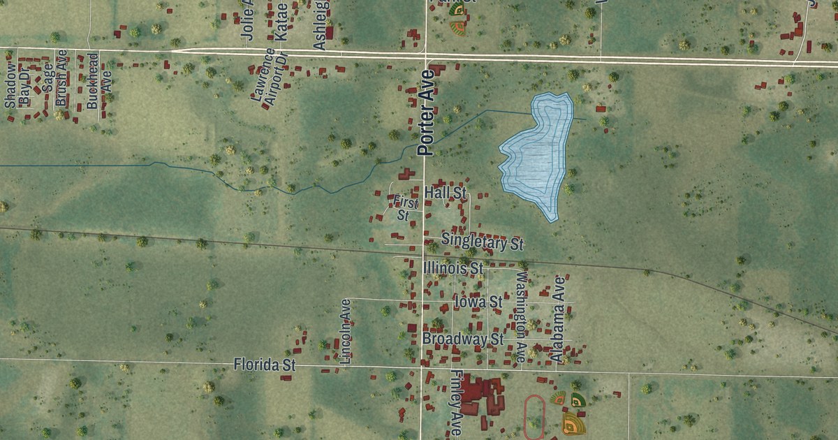 Map of Grand Ridge, Florida