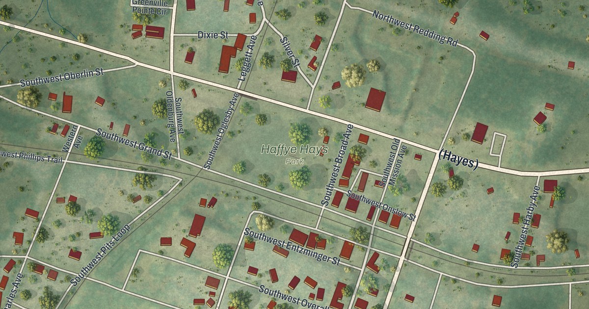 Map of Greenville, Florida