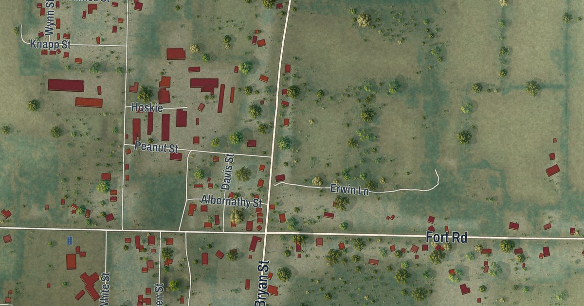 Map of Greenwood, Florida