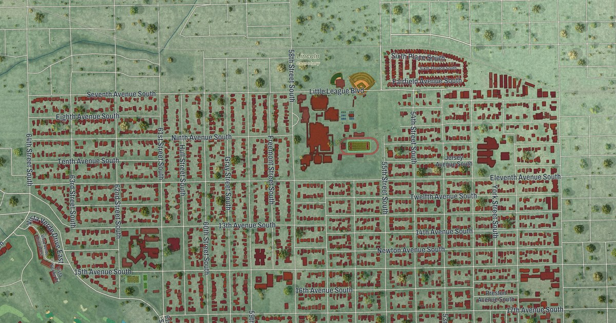 Map of Gulfport, Florida