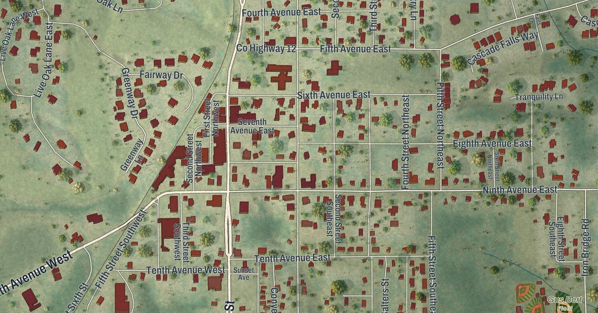 Map of Havana, Florida