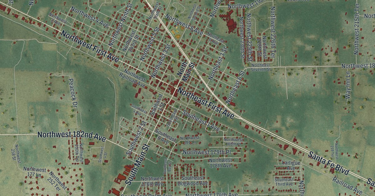 Map of High Springs, Florida