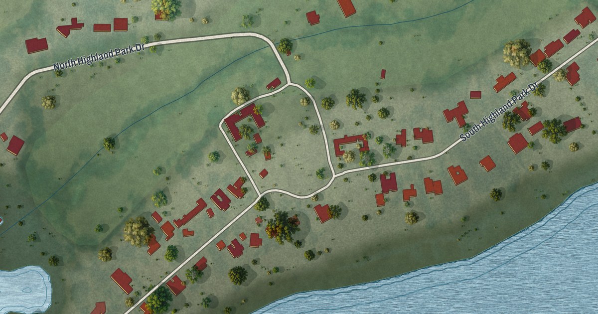 Map of Highland Park, Florida