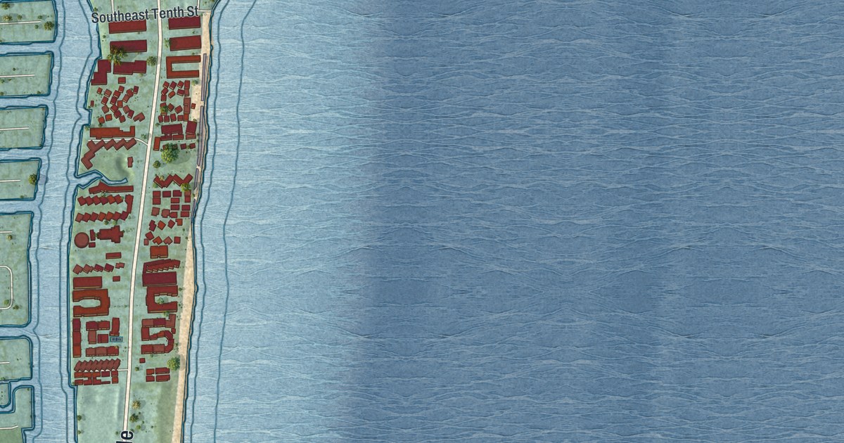 Map of Hillsboro Beach, Florida