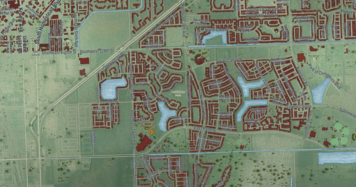 Map of Homestead, Florida