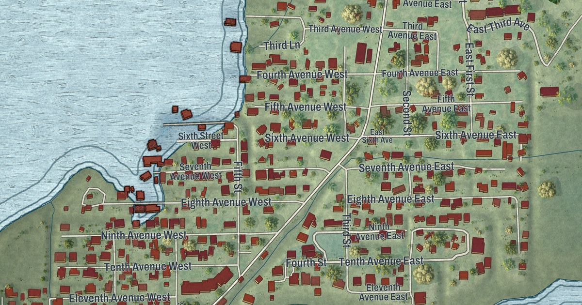 Map of Horseshoe Beach, Florida