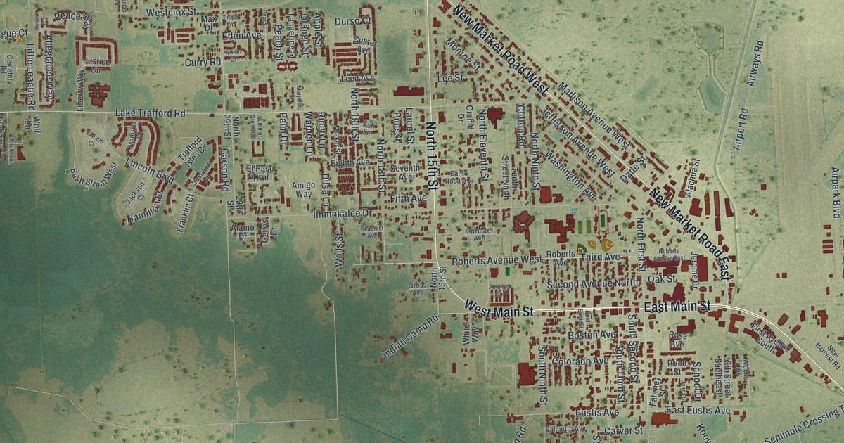 Map of Immokalee, Florida