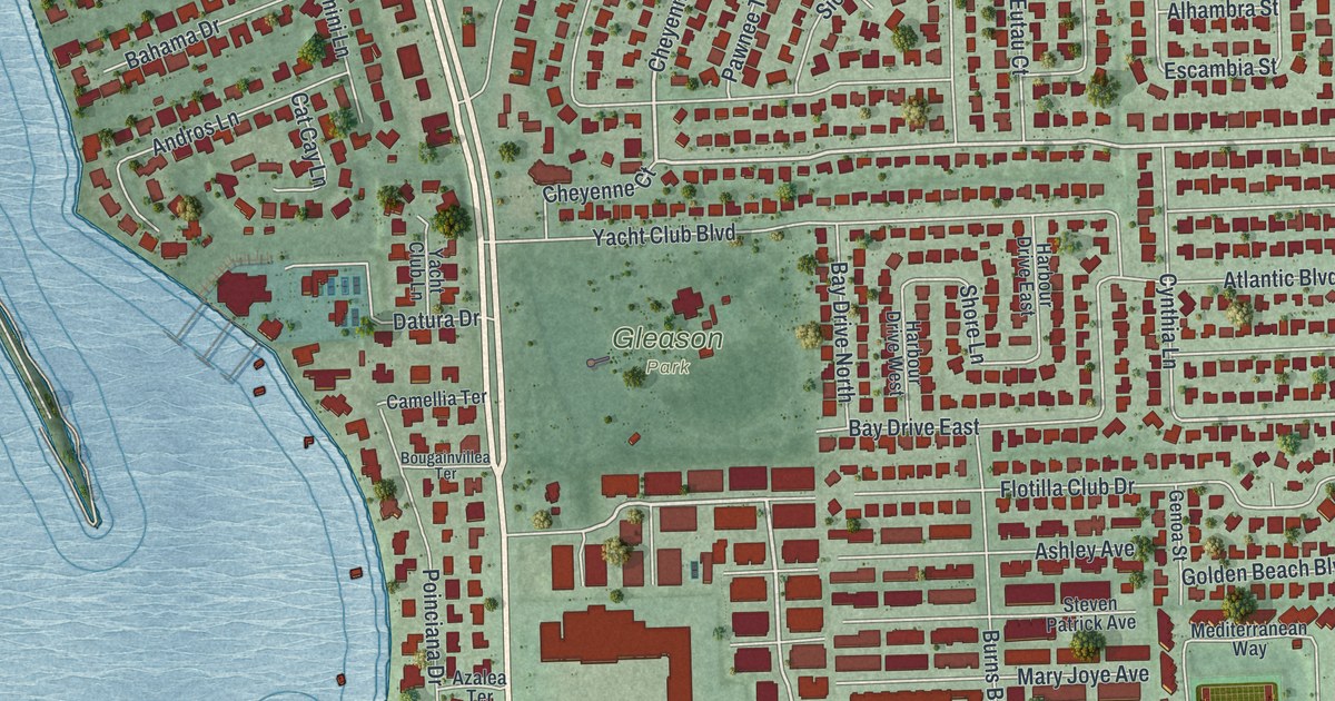 Map of Indian Harbour Beach, Florida