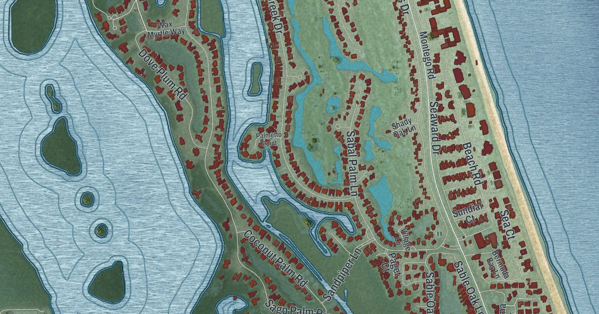 Map of Indian River Shores, Florida