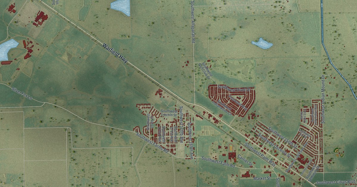 Map of Indiantown, Florida