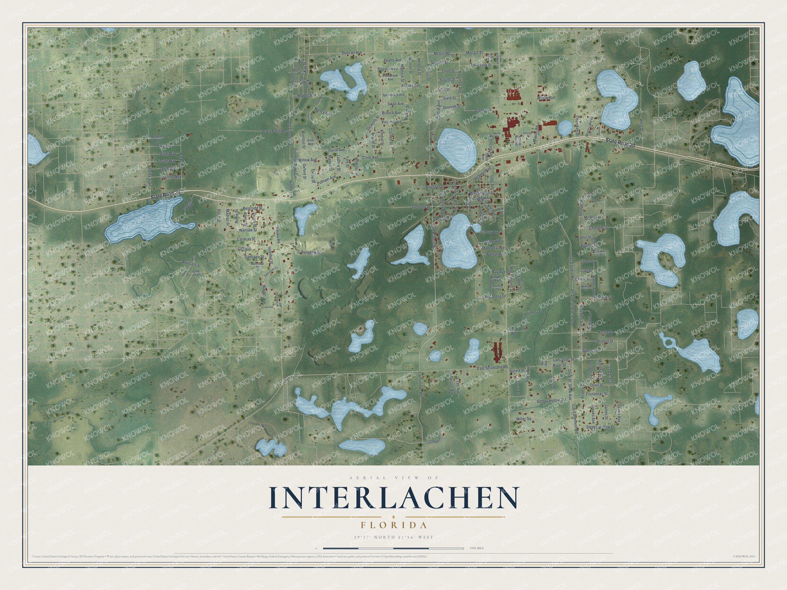 Watermarked full-map preview of Interlachen, Florida