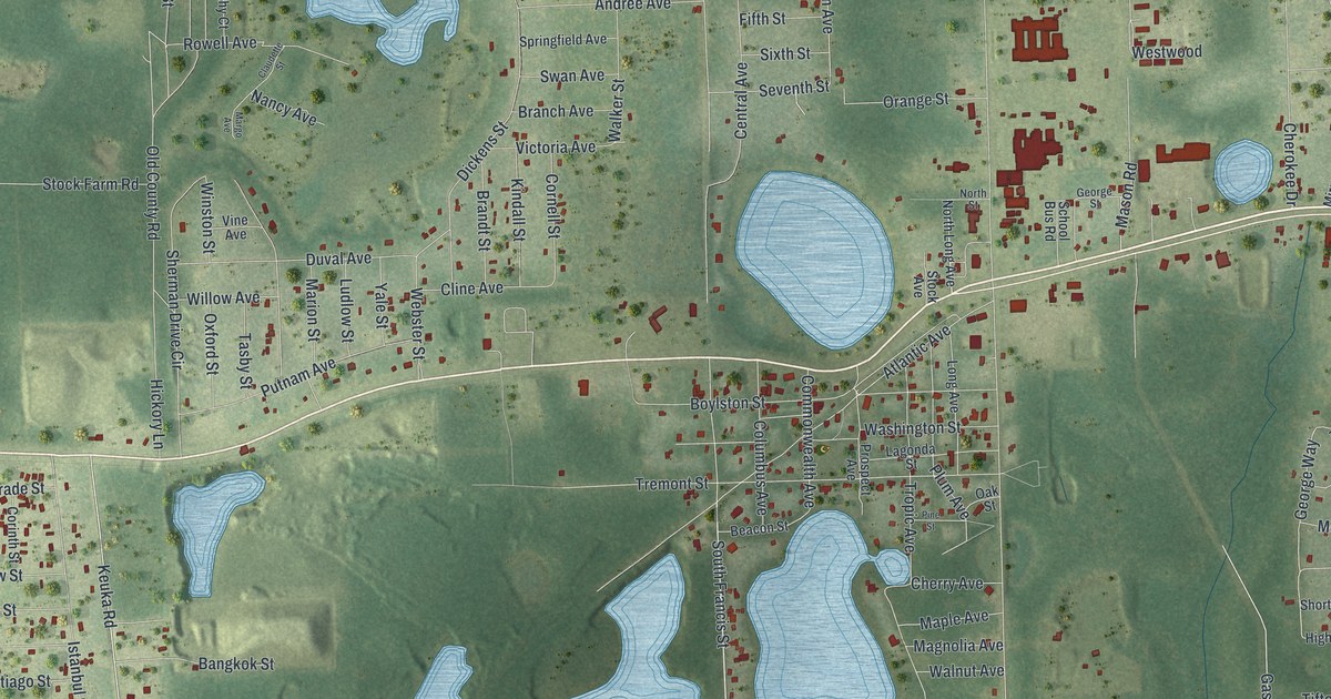 Map of Interlachen, Florida
