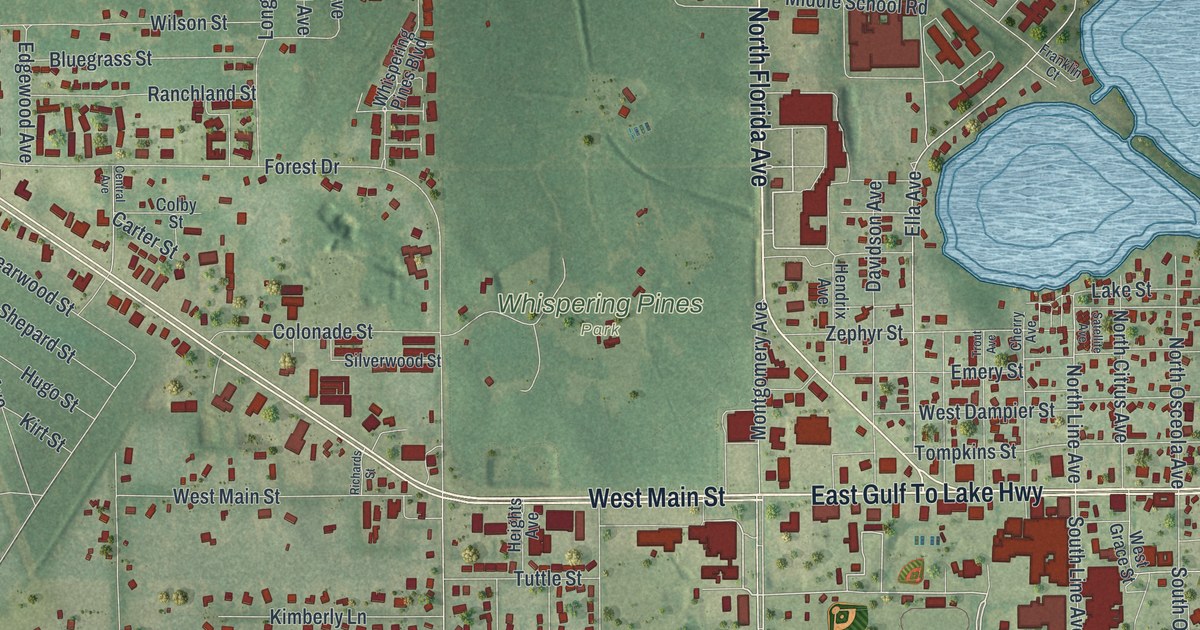 Map of Inverness, Florida