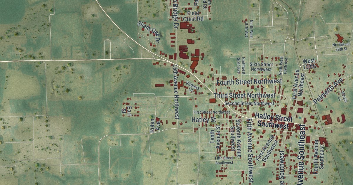 Map of Jasper, Florida