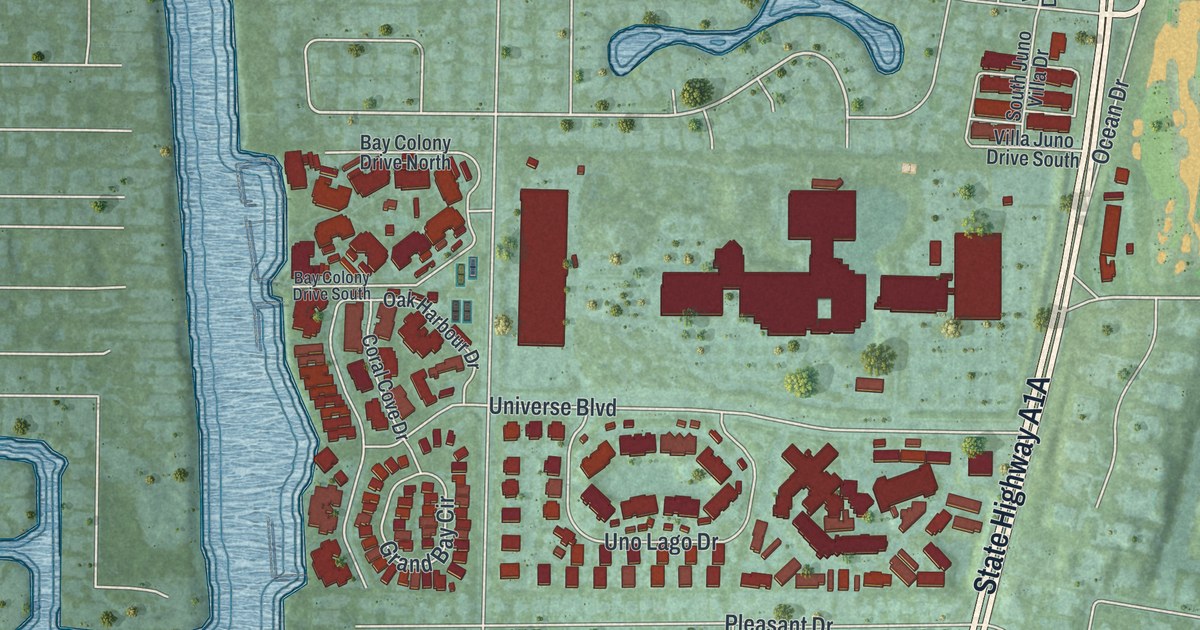 Map of Juno Beach, Florida