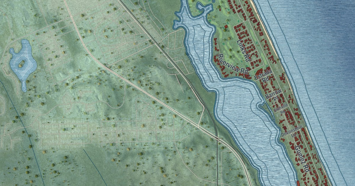 Map of Jupiter Island, Florida