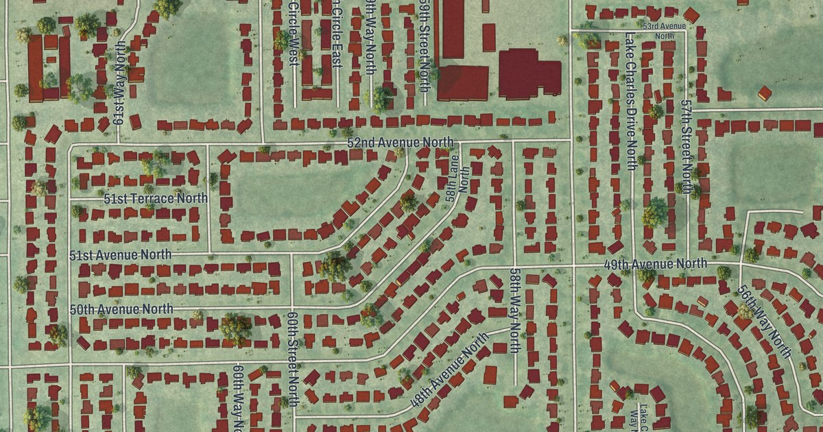 Map of Kenneth City, Florida