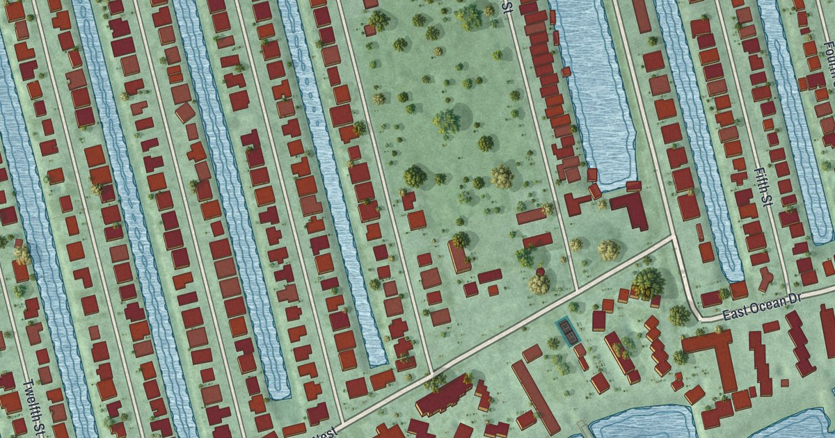 Map of Key Colony Beach, Florida