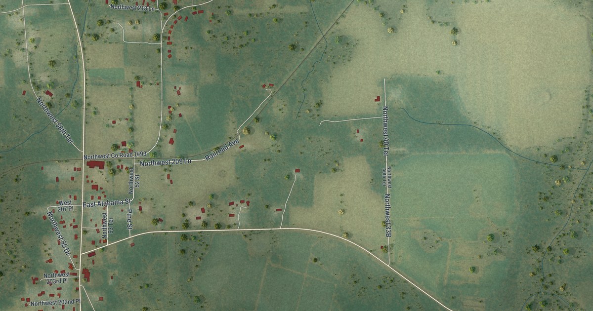 Map of La Crosse, Florida